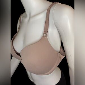 SOMA Embraceable Tailored Womens Push Up Bra in Size 38D, Tan